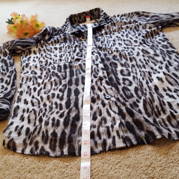 Women's Michael Kors sheer blouse size Small - Picture 5 of 8